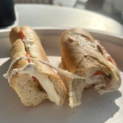 Balducci's - Tomato motz sammy on a baguette
