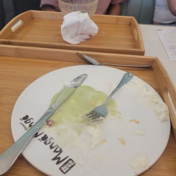 Mango Mango Dessert - A finished strawberry and banana crepe with green tea ice cream - Desserts Near Me - Cleveland, Ohio Mango Mango Dessert - A finished strawberry and banana crepe with green tea ice cream - Desserts Near Me - Cleveland, Ohio
