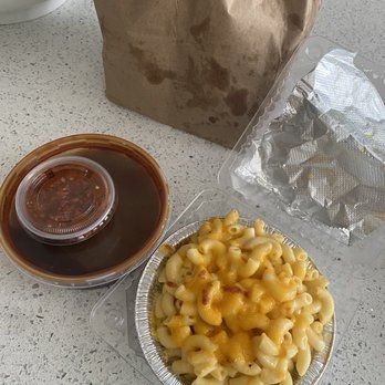 Firebox Deli - Side of bbq sauce, spicy paste, bag of fries/toast, and Mac and cheese - Barbeque Near Me - Saint Paul, Minnesota