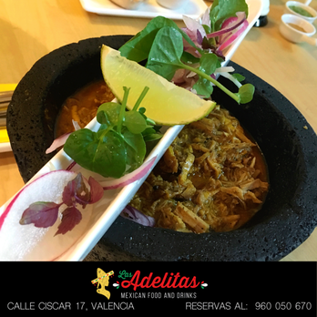 Las Adelitas - Cochinita Pibil Carne de cerdo deshebrada y horneada en salsa achiote - Mexican Near Me - València, V Las Adelitas - Cochinita Pibil Carne de cerdo deshebrada y horneada en salsa achiote - Mexican Near Me - València, V