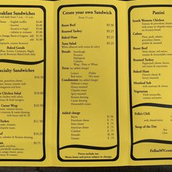 Fella's Take Out - Fella' menu - p. 1 of 2 (as of 6.28.2019)