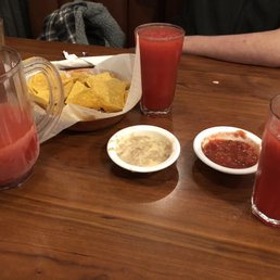 Frozen Strawberry Margarita, Chips and salsa with FREE bean dip Frozen Strawberry Margarita, Chips and salsa with FREE bean dip