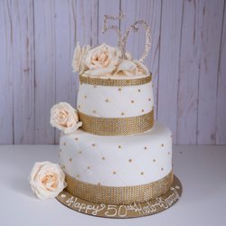 Fat Sally's Cakes - 50th Anniversary Cake