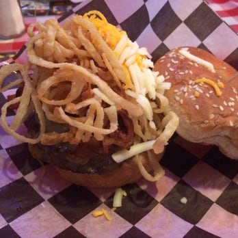 Huey's Downtown - Old Tyme A1 burger with a sesame bun. - Burgers Near Me - Memphis, Tennessee Huey's Downtown - Old Tyme A1 burger with a sesame bun. - Burgers Near Me - Memphis, Tennessee