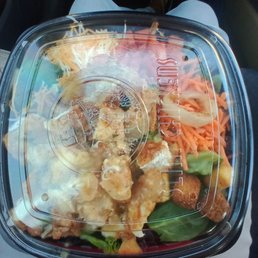 Fried chicken salad