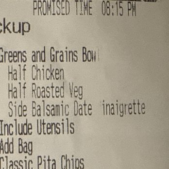 CAVA - "Promise time 8:15" had to till 8:35. - Mediterranean Near Me - Newington, Connecticut CAVA - "Promise time 8:15" had to till 8:35. - Mediterranean Near Me - Newington, Connecticut
