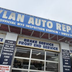 Hylan Auto Repair - Auto shop signage on corner of Hylan Blvd and Burbank Avenue