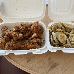 4 piece lemon pepper tenders and side order of pickles 4 piece lemon pepper tenders and side order of pickles