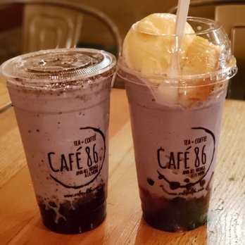 Cafe 86 - Ube monster and upside down halo halo - Desserts Near Me - Artesia, California Cafe 86 - Ube monster and upside down halo halo - Desserts Near Me - Artesia, California