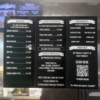 Granny’s Soulfood - Menu - Soul Food Near Me - Stockbridge, Georgia