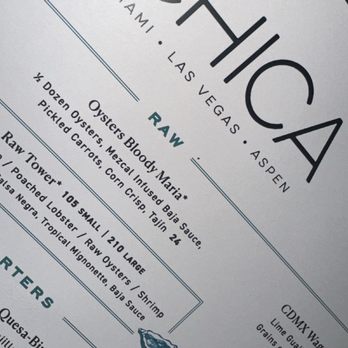 Chica Miami - Menu - Latin American Near Me - Miami, Florida Chica Miami - Menu - Latin American Near Me - Miami, Florida