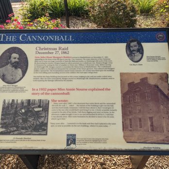 The Cannonball Marker - The Cannonball, Elizabethtown - Landmarks & Historical Buildings Near Me - Elizabethtown, Kentucky The Cannonball Marker - The Cannonball, Elizabethtown - Landmarks & Historical Buildings Near Me - Elizabethtown, Kentucky