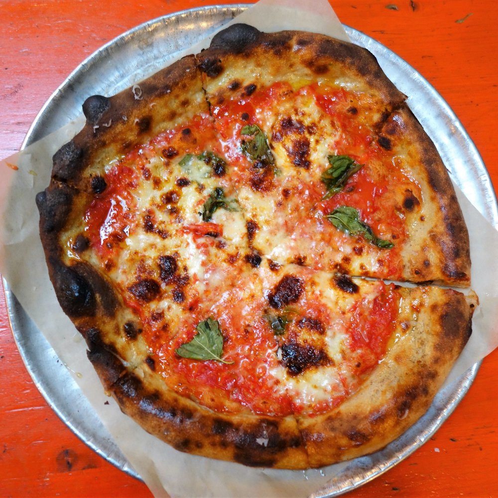 PizzaHacker - 03/10/19: “Top Shelf” Margherita – Dry-Farmed Early Girl Tomato Sauce, Fresh Mozzarella, Basil, Bariani Olive Oil, Smoked Salt, Grana Padano - Pizza Near Me - San Francisco, California PizzaHacker - 03/10/19: “Top Shelf” Margherita – Dry-Farmed Early Girl Tomato Sauce, Fresh Mozzarella, Basil, Bariani Olive Oil, Smoked Salt, Grana Padano - Pizza Near Me - San Francisco, California