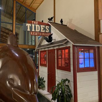 The Tides Wharf Restaurant - They have the Alfred Hitchcock classic The Birds on a loop. There is also memorable on some of the walls. - Seafood Near Me - Bodega Bay, California The Tides Wharf Restaurant - They have the Alfred Hitchcock classic The Birds on a loop. There is also memorable on some of the walls. - Seafood Near Me - Bodega Bay, California