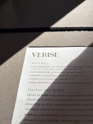 Menu photo 1 Verise Carlsbad, CA Menu photo 1 Verise Carlsbad, CA