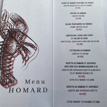 Conti Caffe - Lobster menu - Italian Near Me - Quebec City, Quebec Conti Caffe - Lobster menu - Italian Near Me - Quebec City, Quebec