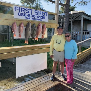 First Shot Charters - We caught our limit in snapper and a huge grouper AND a delicious triple tail!!! Thank you, Mike!!! - Fishing Near Me First Shot Charters - We caught our limit in snapper and a huge grouper AND a delicious triple tail!!! Thank you, Mike!!! - Fishing Near Me