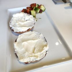 Clark Point Cafe - Blueberry Bagel with Plain Cream Cheese