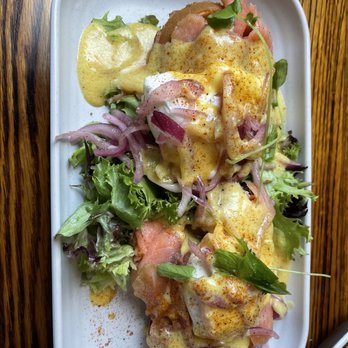Fowl & Fodder Downtown - Smoked salmon Benedict - Breakfast & Brunch Near Me - Toledo, Ohio