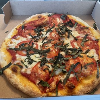 Stella's Pizzeria - 10inch margarita pizza. Sloppy quality. Globs of garlic, multiple large bubbles, &scant sauce and cheese. Not worth $17.49. - Pizza Near Me - Boca Raton, Florida Stella's Pizzeria - 10inch margarita pizza. Sloppy quality. Globs of garlic, multiple large bubbles, &scant sauce and cheese. Not worth $17.49. - Pizza Near Me - Boca Raton, Florida