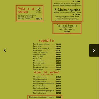Las Cabras - Menu 1 - Argentine Near Me - Buenos Aires, C