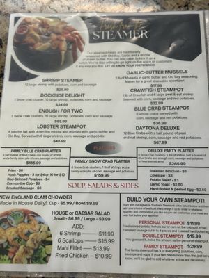 Menu photo 1 Macker Seafood Daytona Beach, FL Menu photo 1 Macker Seafood Daytona Beach, FL