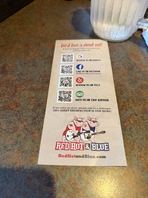 Menu photo 1 Red Hot & Blue Annapolis Annapolis, MD Menu photo 1 Red Hot & Blue Annapolis Annapolis, MD