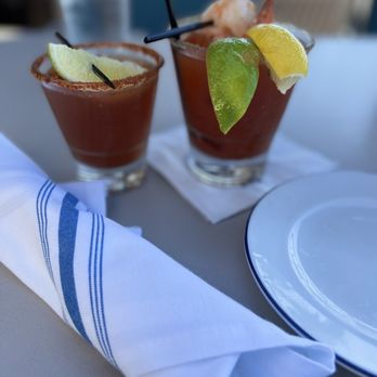 Bluewater Grill - Bloody Mary and Mini Michi oyster shooter - Seafood Near Me - Santa Barbara, California Bluewater Grill - Bloody Mary and Mini Michi oyster shooter - Seafood Near Me - Santa Barbara, California