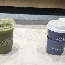 Matcha and hot green tea
