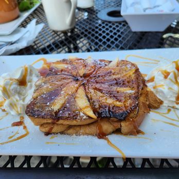 Turtle Cafe - The first picture is the hot breakfast bowl, the next picture is the apple creme brulee, French toast whipped cream.. - New American Near Me - Westbrook, Connecticut