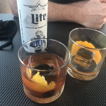 Urban Rooftop - Our usuals, old fashioned for me, Miller Lite for him. - Lounges Near Me - Round Rock, Texas