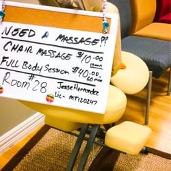 My chair massage set up!