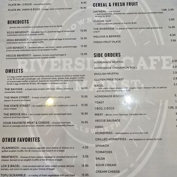 The Riverside Café - Menu - American Near Me - Ellsworth, Maine The Riverside Café - Menu - American Near Me - Ellsworth, Maine
