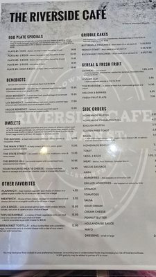 Menu photo 2 The Riverside Café Ellsworth, ME Menu photo 2 The Riverside Café Ellsworth, ME