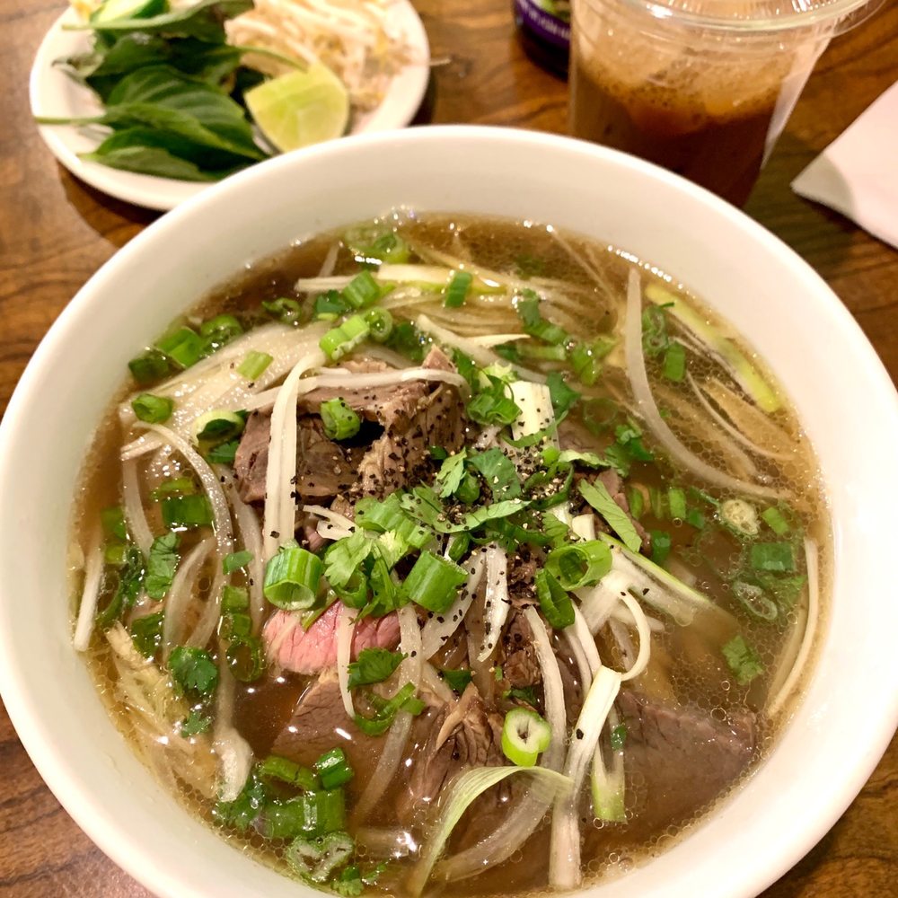 CoTu Oriental Cuisine - Pho with tai & chin meat & cafe sửa da (all great) - Vietnamese Near Me - Bloomington, Minnesota