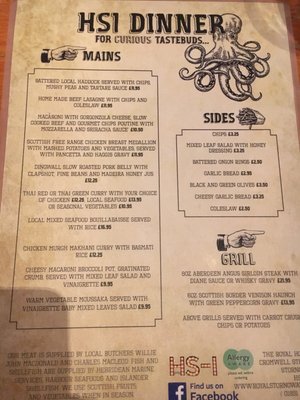 Menu photo 3 HS-1 Cafe Bar Stornoway, ELS Menu photo 3 HS-1 Cafe Bar Stornoway, ELS