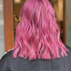 Freebirds Salon - Pink vivid hair