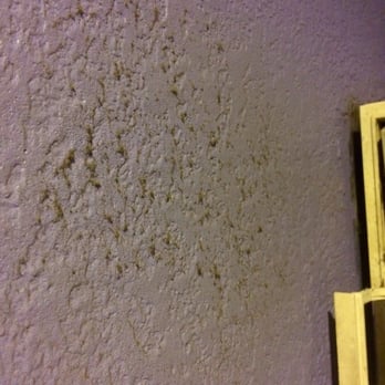 Rainbow Motel - The shared wall with the AC unit crusted with grimy dust. - Hotels Near Me - Chicago, Illinois