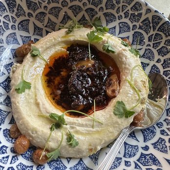 Aba - Smoky Garlic Hummus - Mediterranean Near Me - Austin, Texas Aba - Smoky Garlic Hummus - Mediterranean Near Me - Austin, Texas