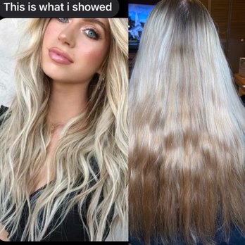KJ & Kompany - What she wanted and showed and what she got - Hair Salons Near Me - Cedar Falls, Iowa