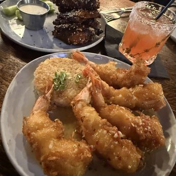 Rebellion Bourbon Bar & Kitchen FXBG - Restaurant week shrimp appetizer and bourbon maple char wings with a thyme special drink - Bars Near Me - Fredericksburg, Virginia Rebellion Bourbon Bar & Kitchen FXBG - Restaurant week shrimp appetizer and bourbon maple char wings with a thyme special drink - Bars Near Me - Fredericksburg, Virginia
