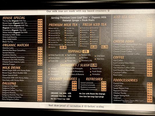 Menu photo 6 The Ice Bar Northridge, CA