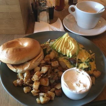 Fratelli Cafe - The Jacksons scramble with plain bagel - Coffee & Tea Near Me - Los Angeles, California Fratelli Cafe - The Jacksons scramble with plain bagel - Coffee & Tea Near Me - Los Angeles, California