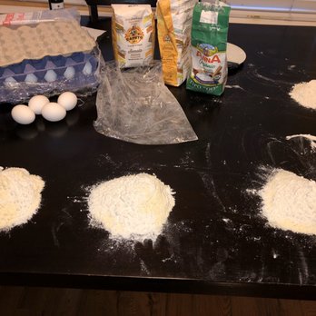 Cook Eat Italian - getting ready to make our pasta! - Cooking Schools Near Me - Florence, FI Cook Eat Italian - getting ready to make our pasta! - Cooking Schools Near Me - Florence, FI