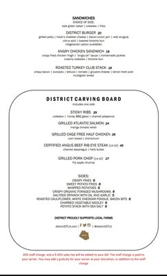 Menu photo 2 District Los Angeles, CA