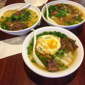 Magic Noodle - three bowls of soup on a table - Chinese Near Me - Markham, Ontario