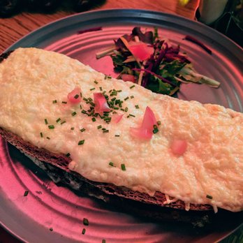Le Progrès - Croque Smoked Salmon - 2 stars. Salmon pretty bland, old, and overcooked. Bread over toasted. Mon dinner 2018-10-29 - Brasseries Near Me - Paris, 75 Le Progrès - Croque Smoked Salmon - 2 stars. Salmon pretty bland, old, and overcooked. Bread over toasted. Mon dinner 2018-10-29 - Brasseries Near Me - Paris, 75