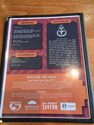 Menu photo 7 Indian Pueblo Kitchen Albuquerque, NM