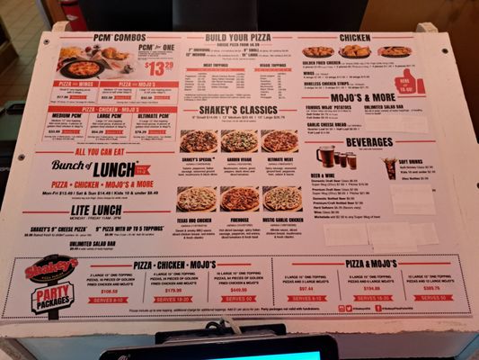 Menu photo 3 Shakey's Pizza Parlor Brea, CA Menu photo 3 Shakey's Pizza Parlor Brea, CA