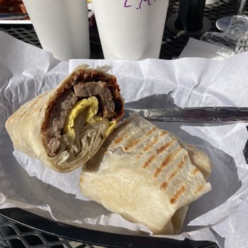 Lenise's Cafe - Sausage Bacon Burrito Breakfast tasted awesome - Cafes Near Me - West Sacramento, California Lenise's Cafe - Sausage Bacon Burrito Breakfast tasted awesome - Cafes Near Me - West Sacramento, California